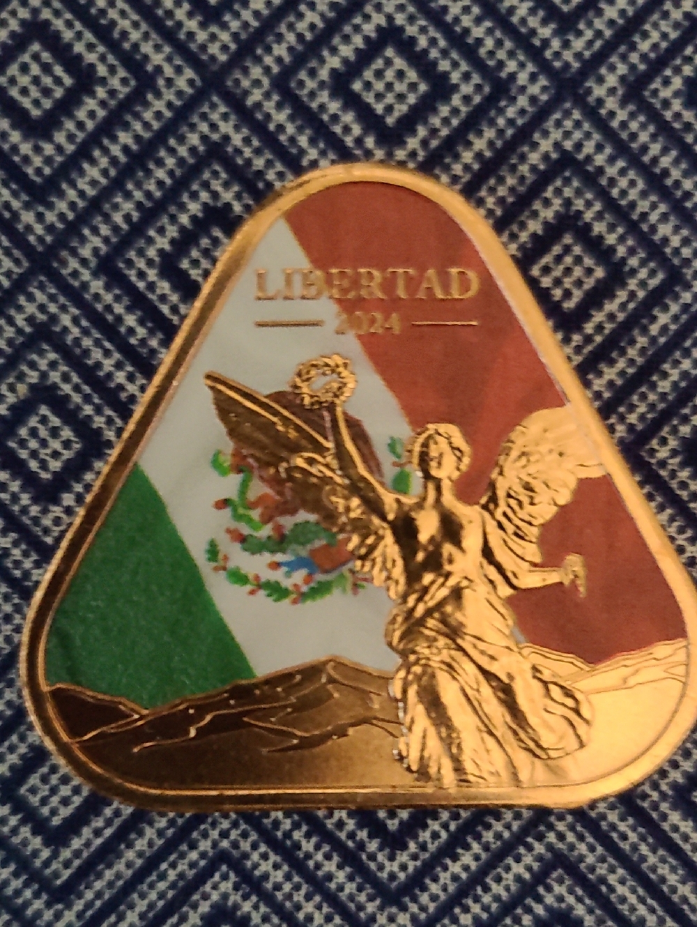 2024 Mexican Libertad 1 oz Triangle Copper Bullion